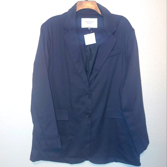 American Eagle Outfitters Jackets & Blazers - NWT American Eagle Navy Blue 2 Button Front Blazer XL